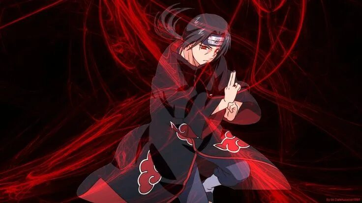 Итачи фото на обои Itachi Uchiha (Naruto) Minimalist by Max028 Naruto uzumaki art, Wallpaper naruto