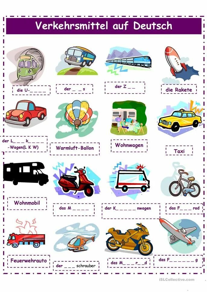 Техника на немецком языке. Транспорт на немецком языке. Виды транспорта на немецком. Немецкий язык тема транспорт. Лексика на тему транспорт немецкий.