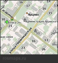 Карта ярцево