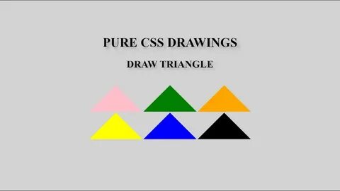 How To Make A Triangle In Css