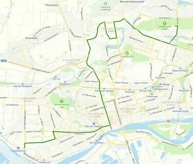 Маршрут городского транспорта ростов