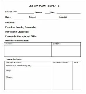 Lesson plan 8 grade