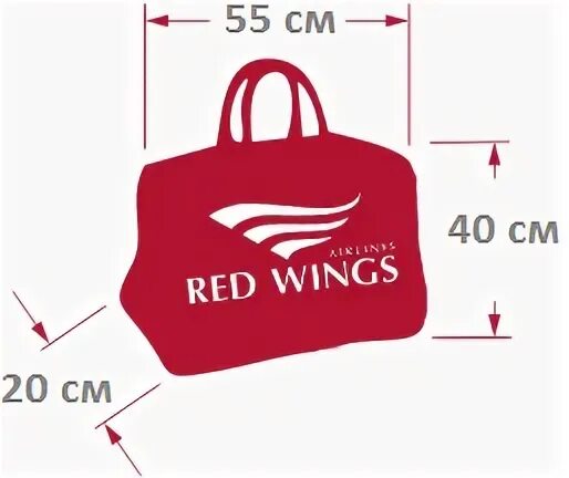 Red wings багаж ручная кладь