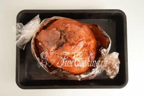 Мясо свинины в духовке в рукаве кусочками