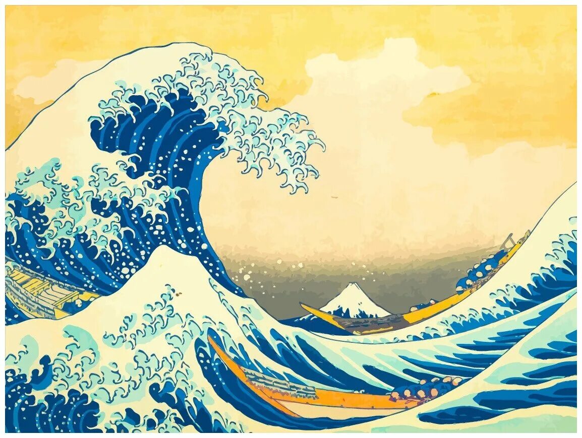 Волна гравюра кацусика хокусай. Большая волна картина. The great wave off kanagawa. Кацусика хокусай большая волна в канагаве 1920 1080. Кацусика хокусай большая волна в канагаве оригинал.