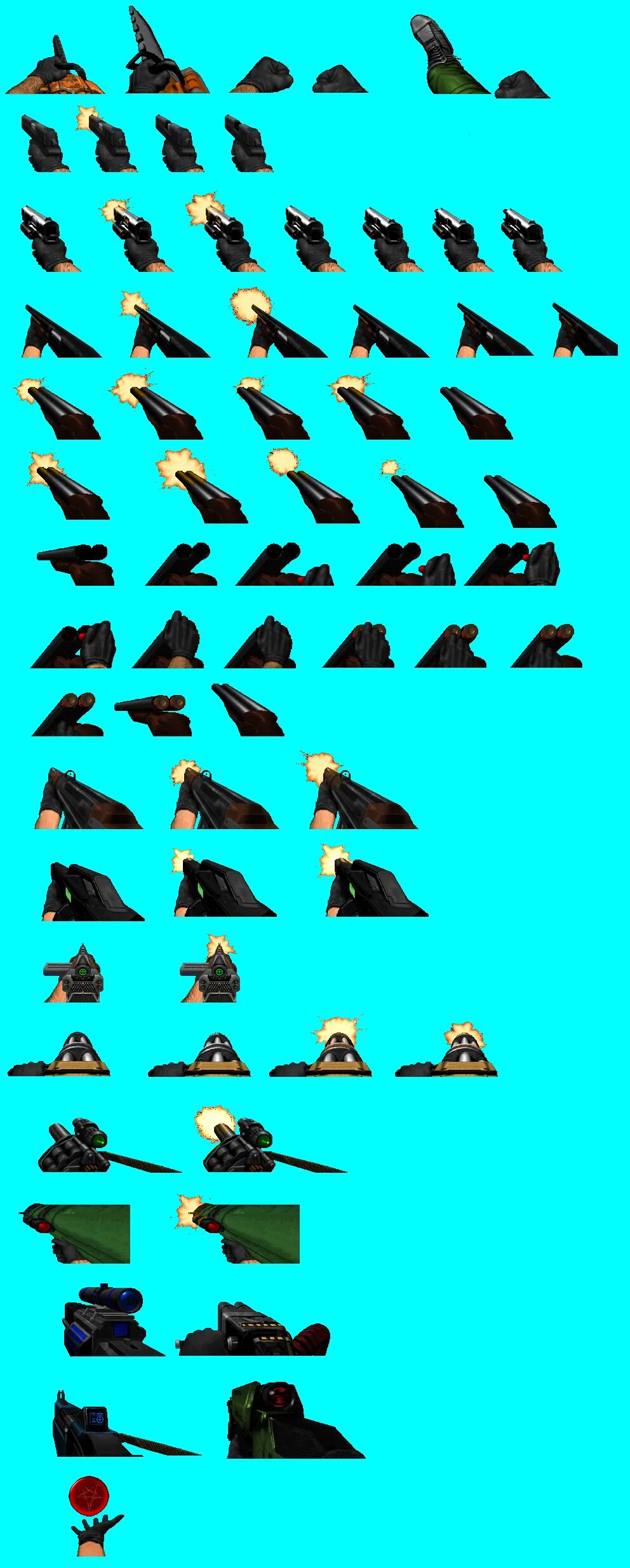 Weapon sprites. Спрайты оружия doom 1 2. doom 2 weapon sprites.