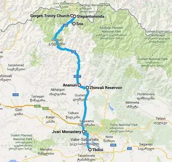 Тбилиси казбеги расстояние