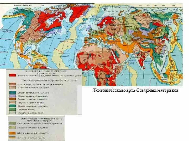 Тектоника Евразии карта. Тектонические области материков карта. Особенности природы северных материков 7 класс