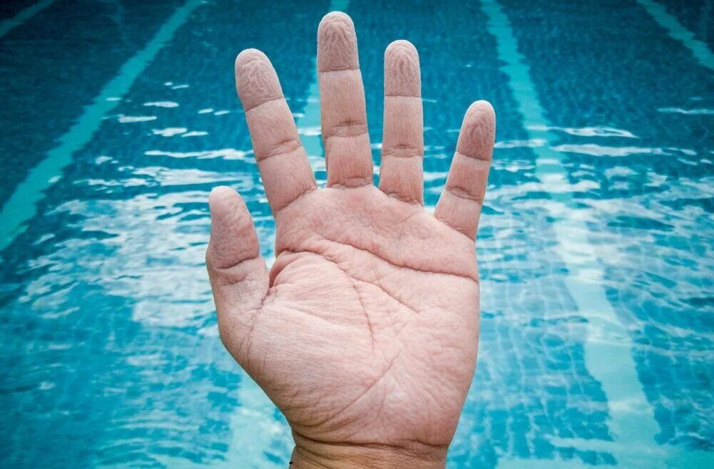 После пребывания в воде. После пребывания в воде