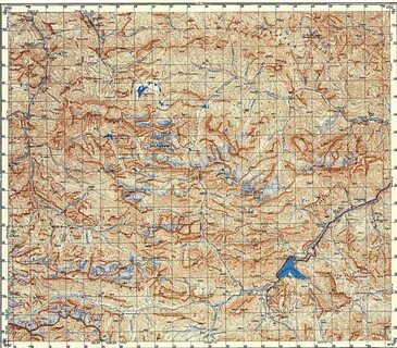 Карты горных районов