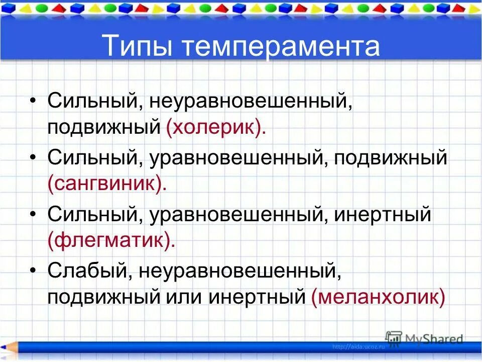 Холерик сильный неуравновешенный