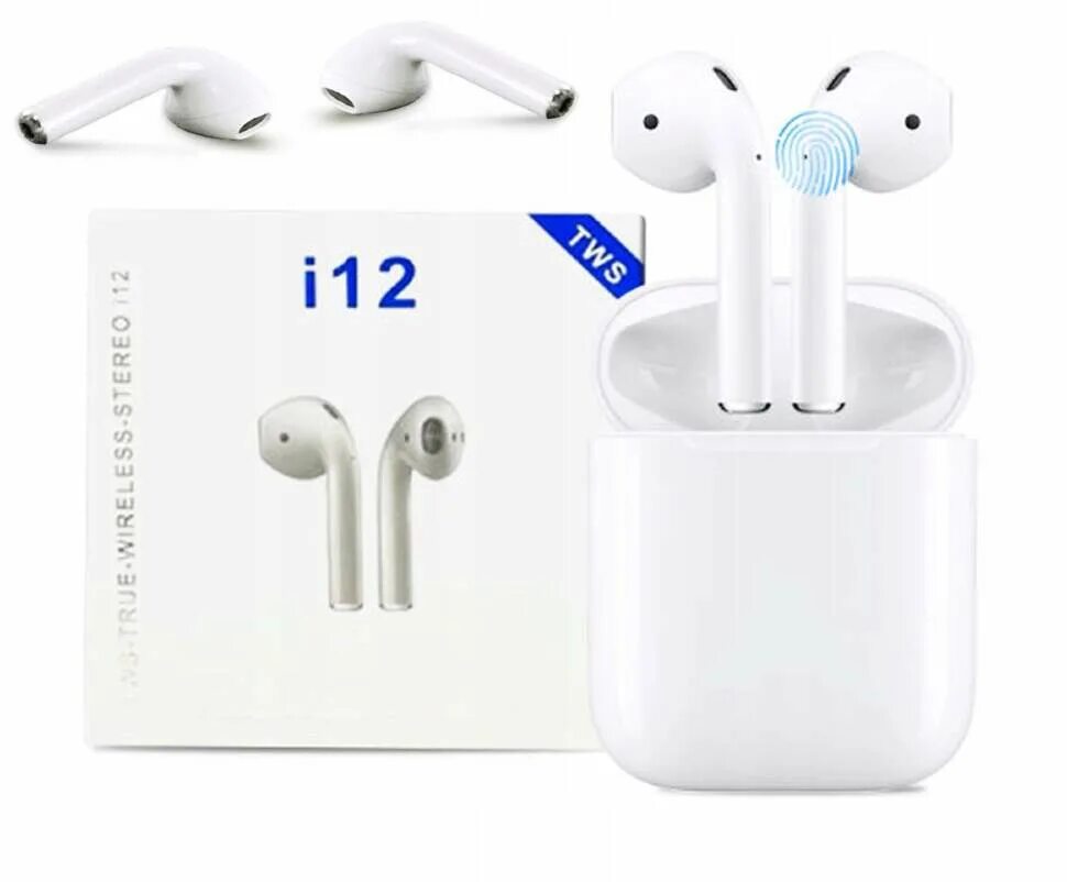 Наушники airpods 5. Наушники TWS i12. TWS-стерео наушники i12. Беспроводные наушники i12 TWS. Беспроводные наушники TWS i12 White, Bluetooth 5.0.