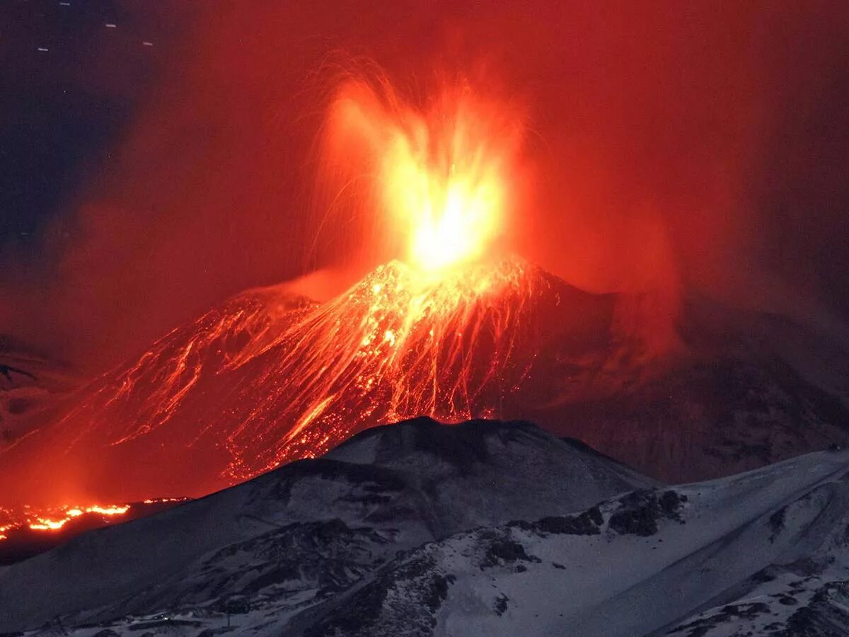 Евразия вулкан Этна. Самый большой вулкан Этна. 103. Вулкан :: Volcano. Вулканы дальнего Востока.