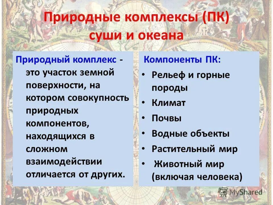 Природные комплексы. Примеры природных комплексов. Свойства природных комплексов. Природные комплексы суши и океана. Чем меньше природный комплекс тем он