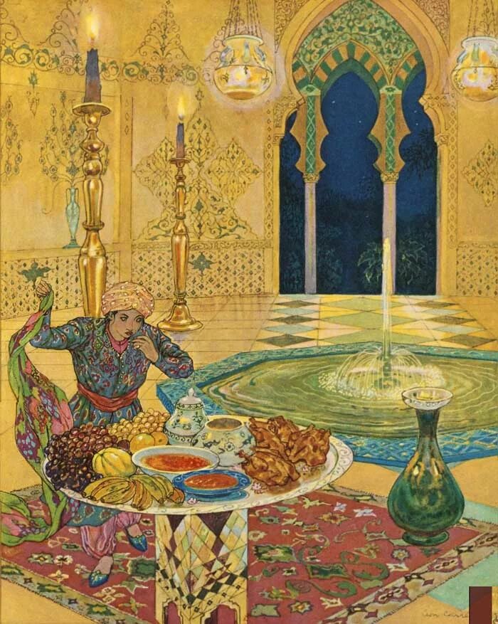 Герой из тысячи и одной ночи летал. 1001 Ночь арабские сказки. Иллюстрации Леона Карре 1001 ночь. Персия 1001 ночь.