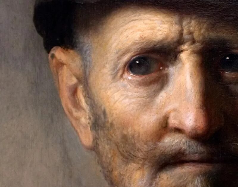 Портрет мастера. Глаза Рембрандта. Портрет старика глаза Рембрандт. Портрет маслом Рембрандт. Портрет старика в профиль Рембрандт.