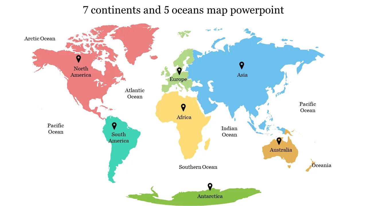 7 Continents. Continents and Oceans. Names of Continents. Continents and Oceans Map. Two continents