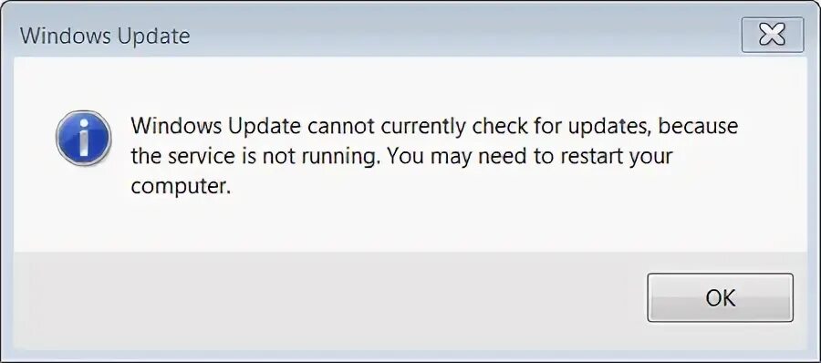 Cannot update. Cannot update