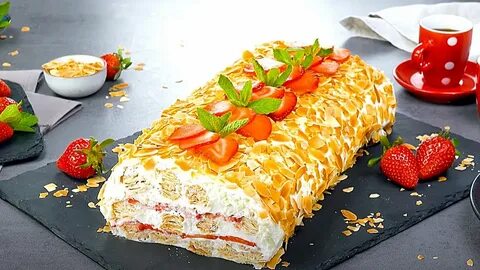 Торт со слоеного