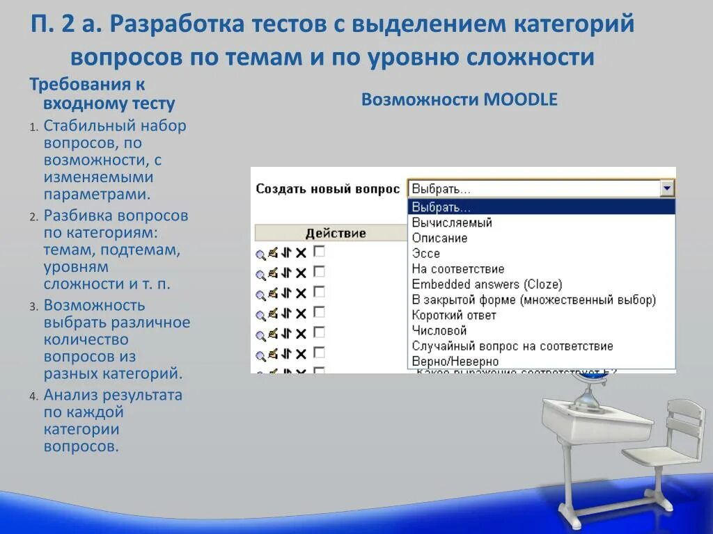 Тест на разработчика. Разработка тестов. Тест для выделений. Вопросы по категориям. Обучение разработка тестов.