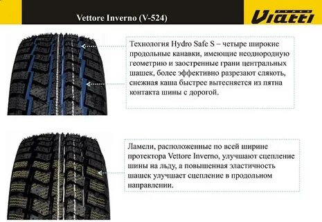 Как правильно ставить зимнюю резину виатти