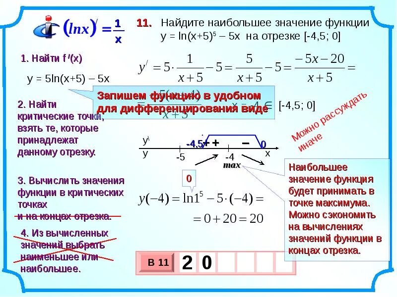 Меньше значит больше значение. Найдите наибольшее значение функции y = − x 2 на отрезке [ − 1 ; 5 ] .. наибольшее значение функции y/ (x^+4). найдите наименьшее значение функции x5 - 5x на отрезке. найти наименьшее значение функции на отрезке y=-4/x.