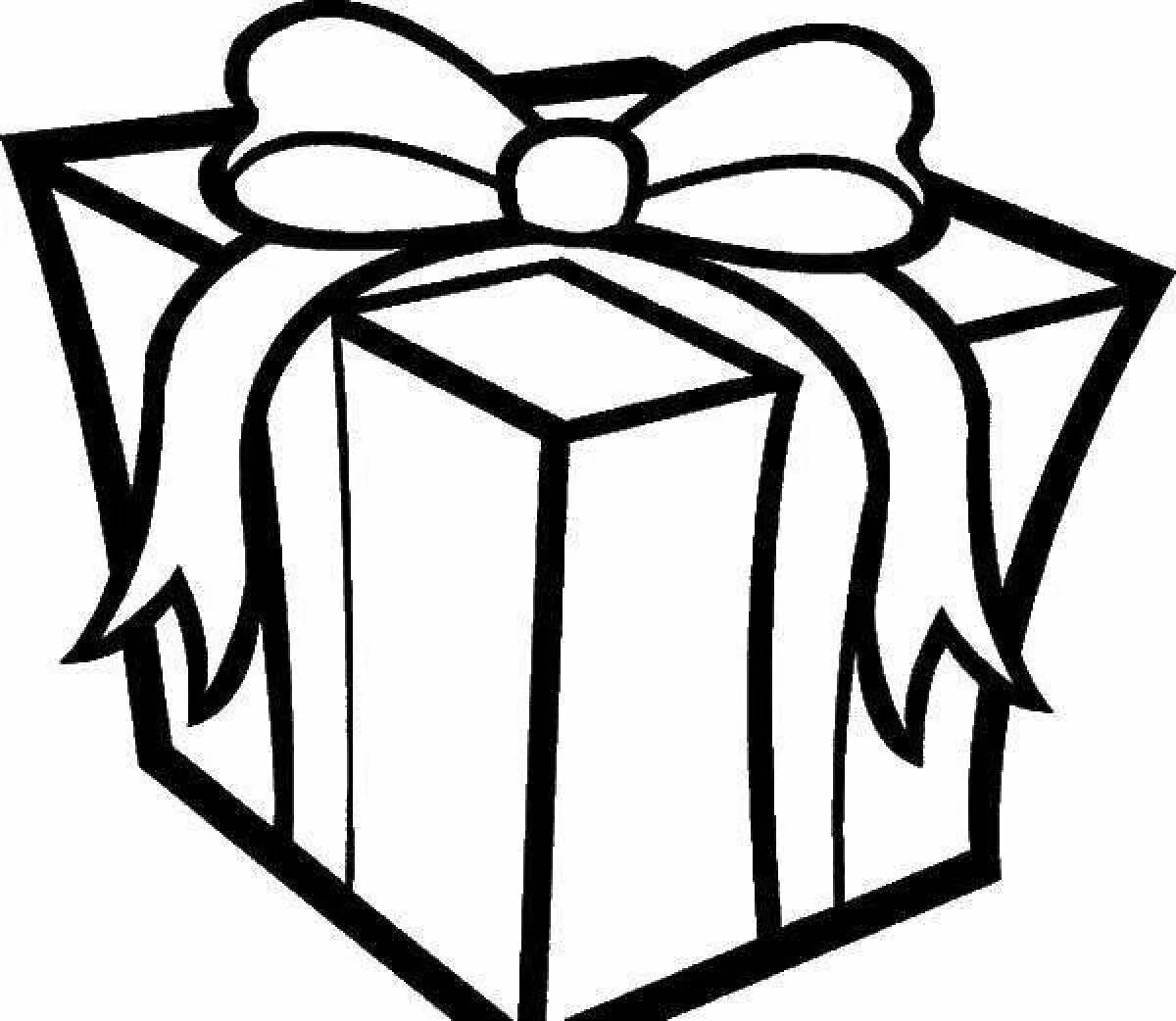 Рисовать сюрприз. Подарок раскраска. Подарок раскраска для детей. Раскраска коробка с подарком. Подарочная коробка раскраска.