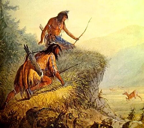 Индейцы охотники на бизонов. Индеец охотник. Индейцы на охоте. Индейцы охотятся.