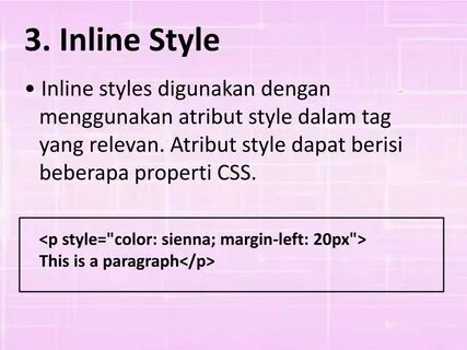 Inline style