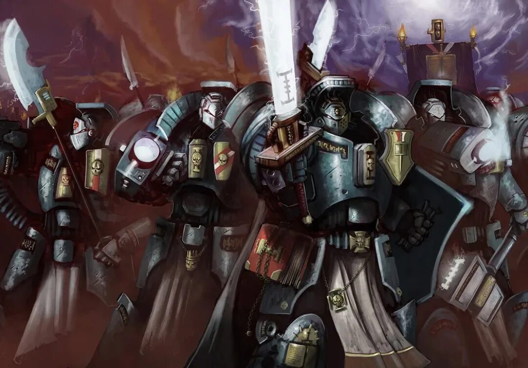Читать зубов титан империи полностью. Серые Рыцари Warhammer 40000. W40k Grey Knights. Капеллан серых рыцарей. Титан серых рыцарей.