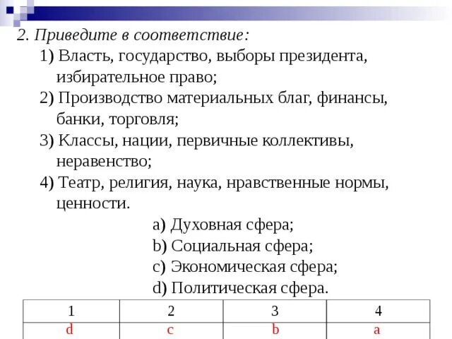 Правильные функции выборов. Приведите в соответствие. 2 Приведите в соответствие. Сфера общества выборов президента государства. Привести в соответствии друг другу.