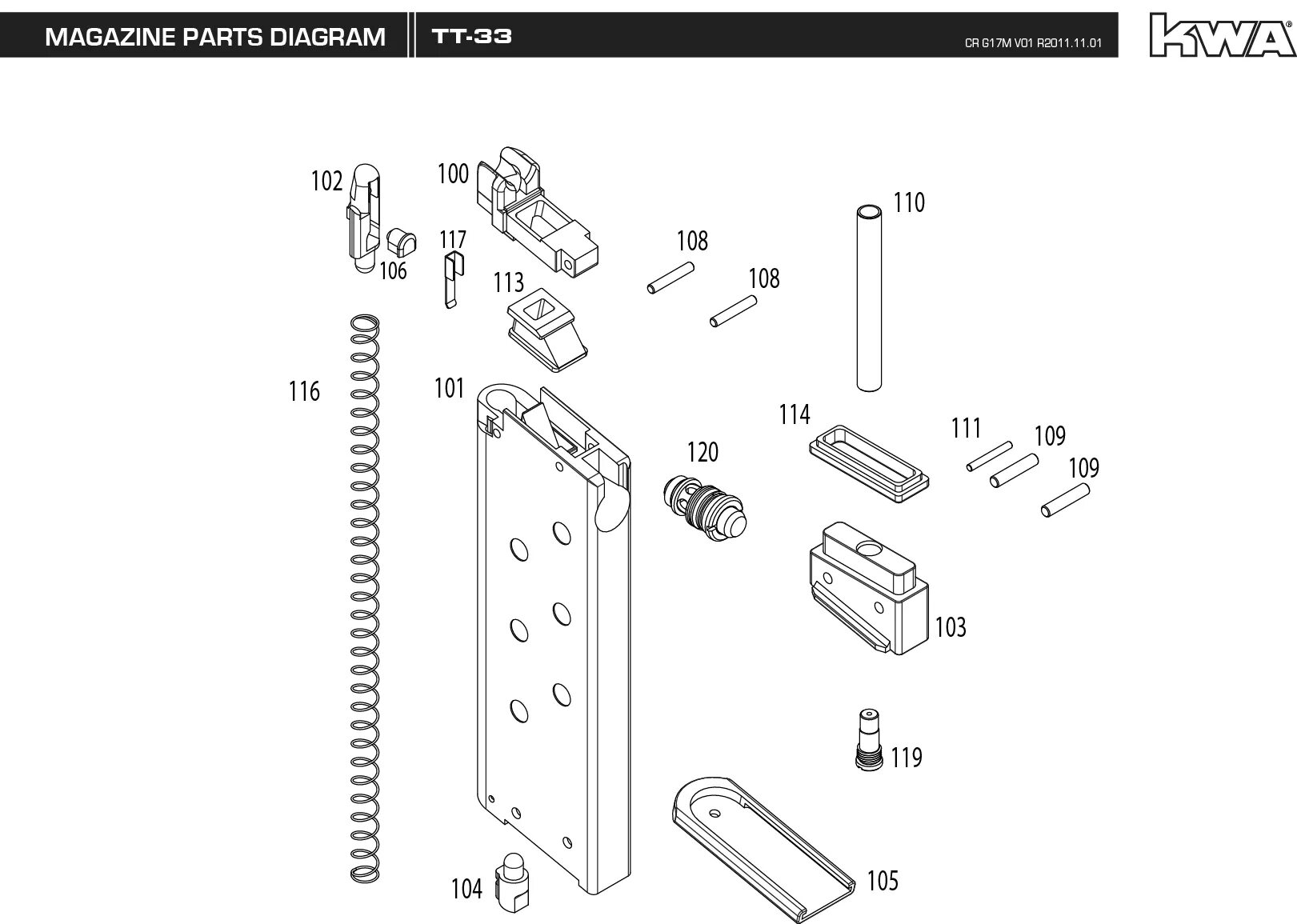 ТТ kwa 33. Kwa TT-33. Размеры магазина ТТ. ТТ 33 габариты. Part magazine