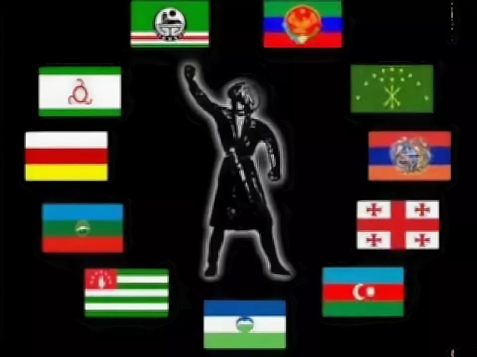 Флаги кавказских республик россии фото с подписями Флаги республик кавказа с названиями фото