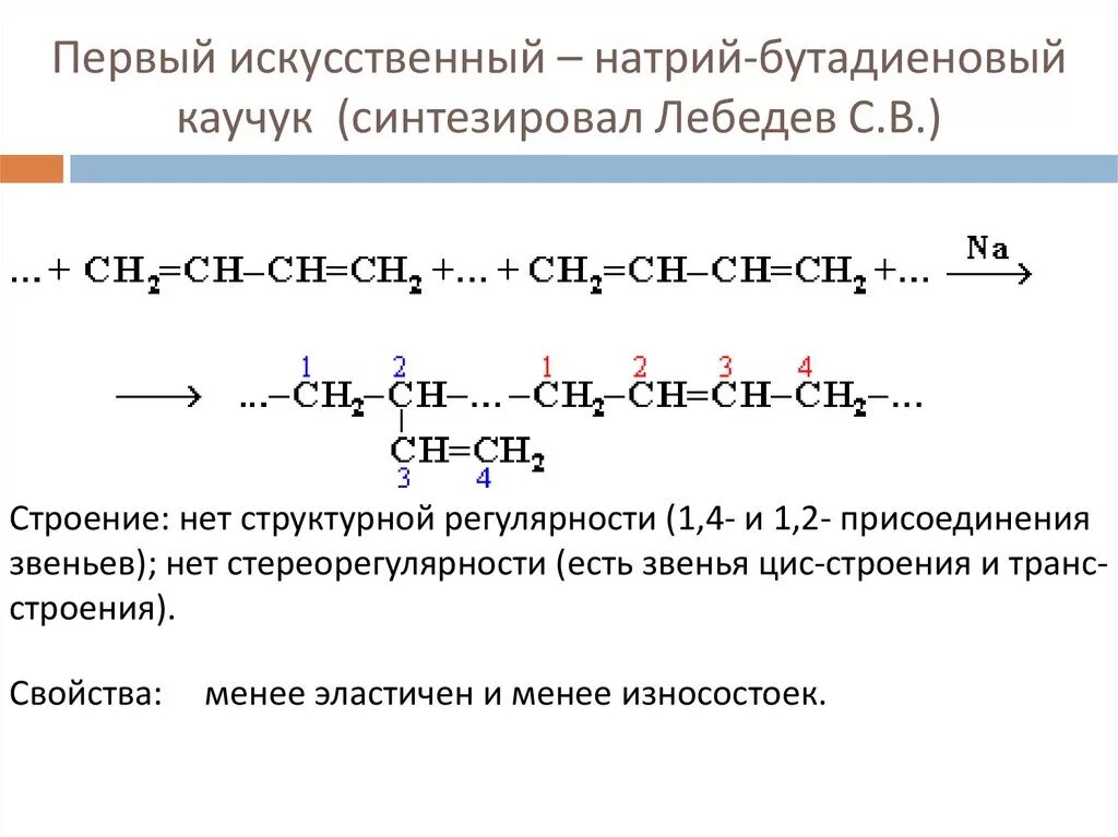 Бутадиеновый каучук получение