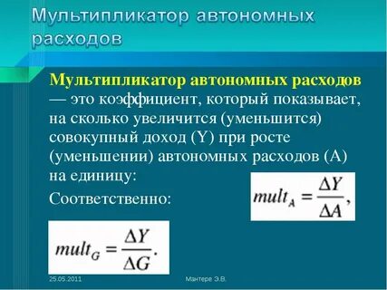 Автономные расходы