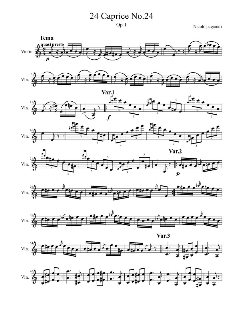 Каприз паганини скрипка. Nicolo Paganini „Caprice no. 24”. Паганини каприз 24 Ноты для скрипки. Никколо Паганини каприз 24 Ноты для скрипки. Каприс 24 Никколо Паганини Ноты.