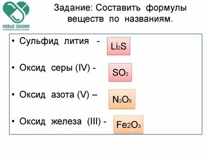 Сульфид химия формула