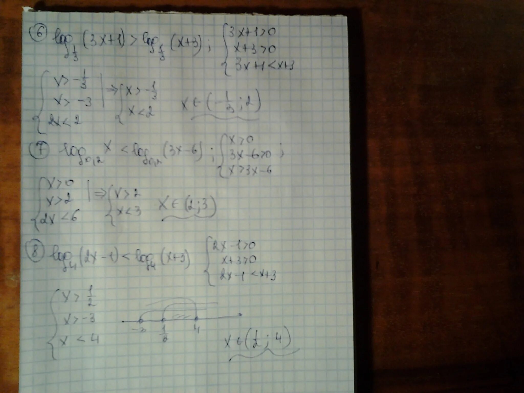 Log0,5(x^2-3)/lg3<=0. Log0,5(x^2-5x+6)>-1. LG(X^2-5x+6)=LG(2x-6). LG^(X+1) = LG(X-1)LG(X+1) + 2lg^2(x-1). Log 6x 2 5x