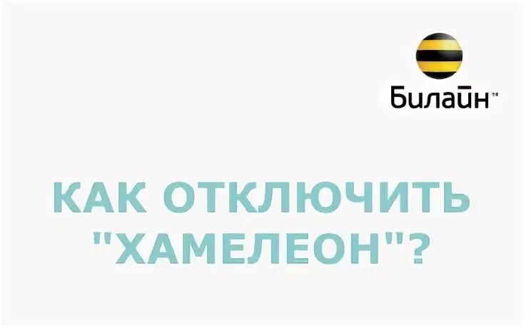 Хамелеон билайн