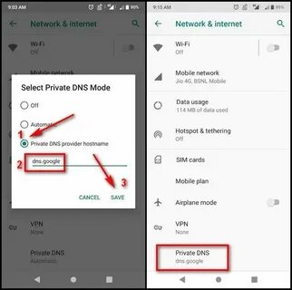 Dns хост на андроид