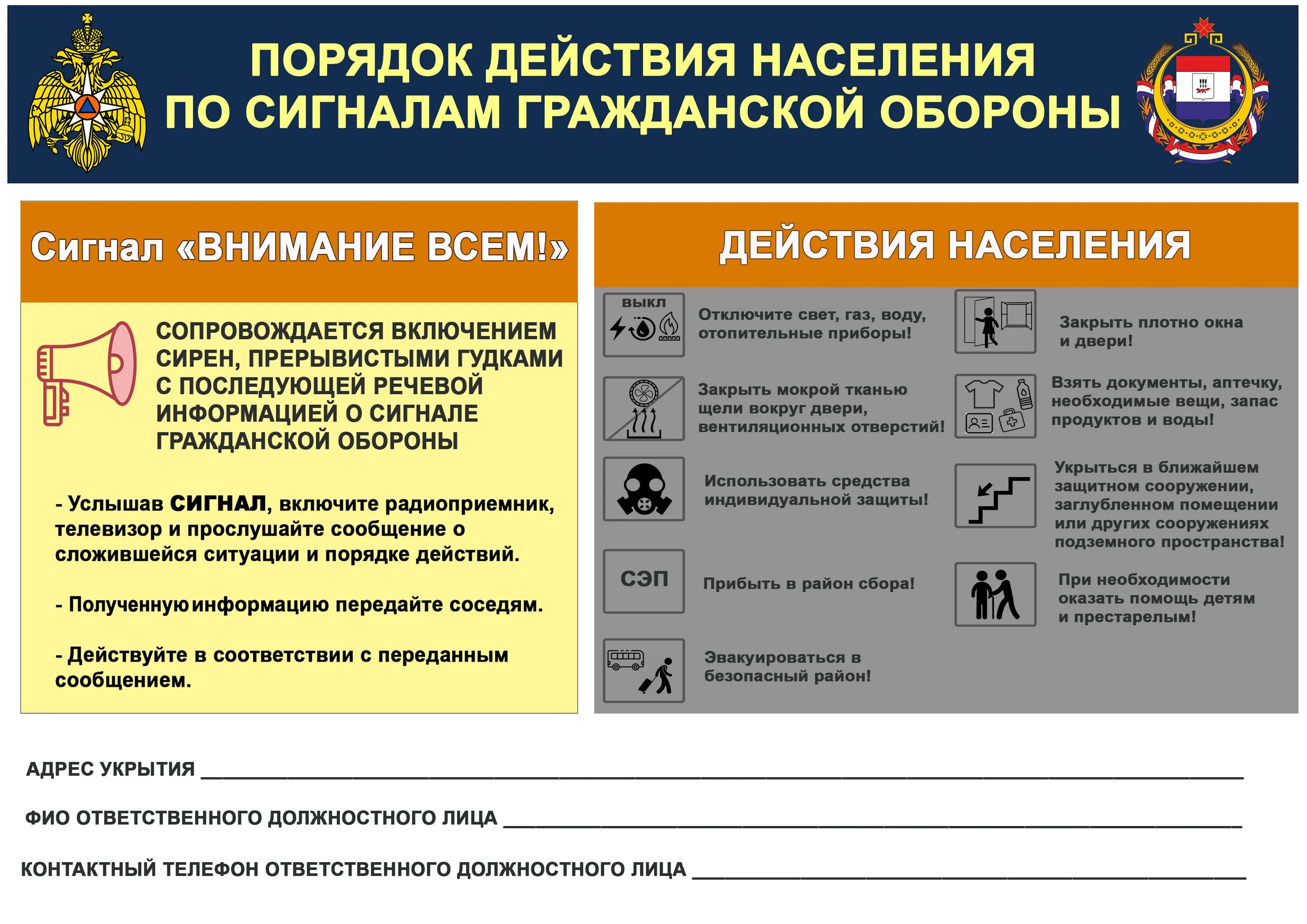 Действия личного состава по сигналам оповещения. Действия населения по сигналам го. Порядок действий населения по сигналу го. Порядок действий населения по сигналу гражданской обороны. Памятка сигналы оповещения гражданской обороны.