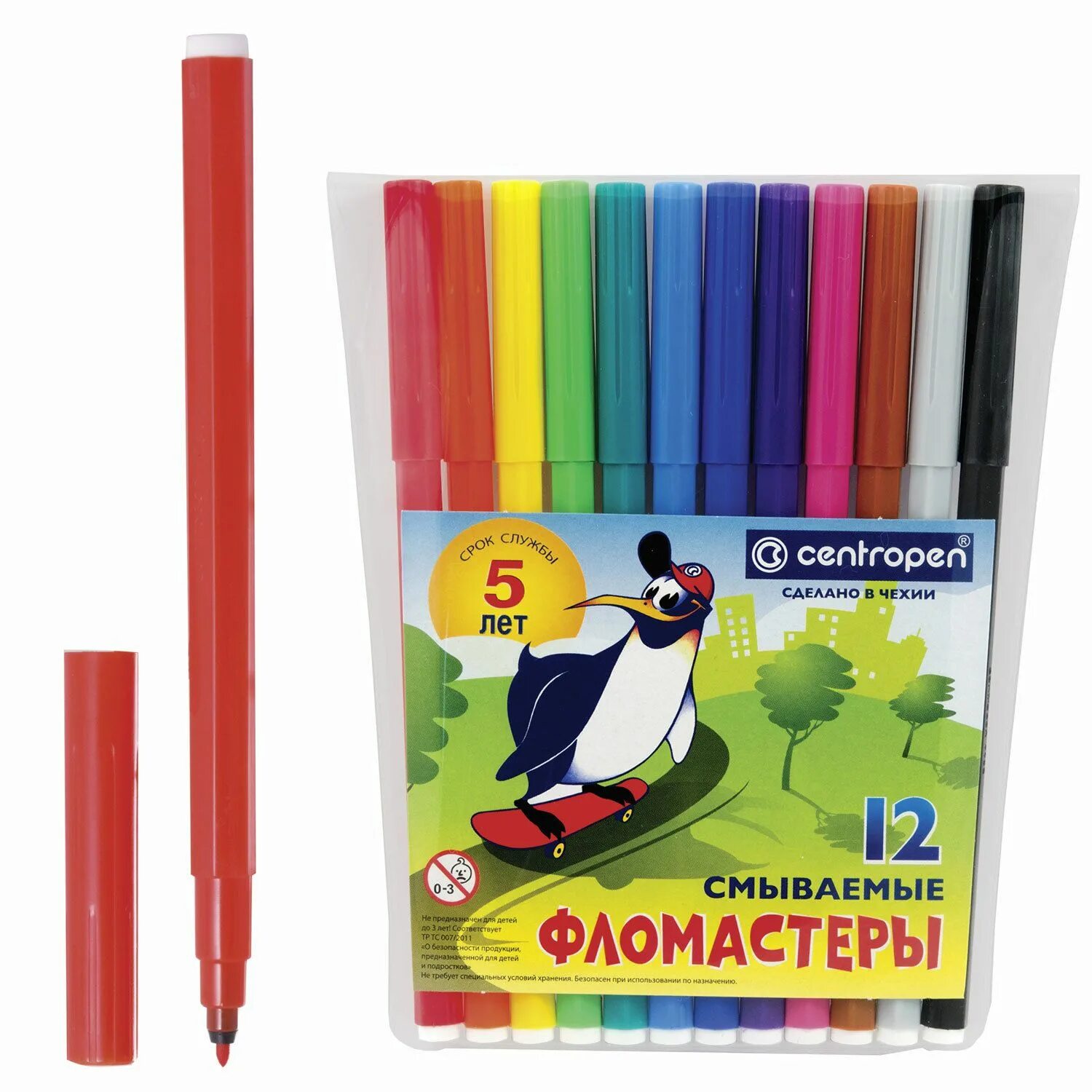 Фломастеры 12цв milan, 80158. Фломастеры. Корп. 12 маркеров. Фломастеры в футляре.