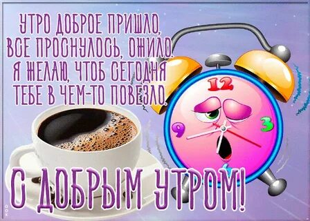 Поздравить с добрым утром прикольные