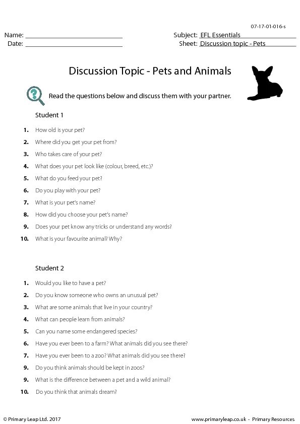 Questions about animals for Kids. Тема animals and Pets topic. Questions for discussion in English Pets. Topics for discussion Worksheet.