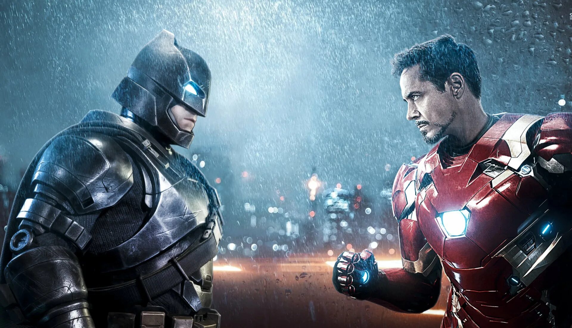 Кроссовер в фильмах. Бэтмен против железного человека. Тони Старк против Бэтмена. Железный человек против Бэтмена. Железный человек vs Бэтмен.