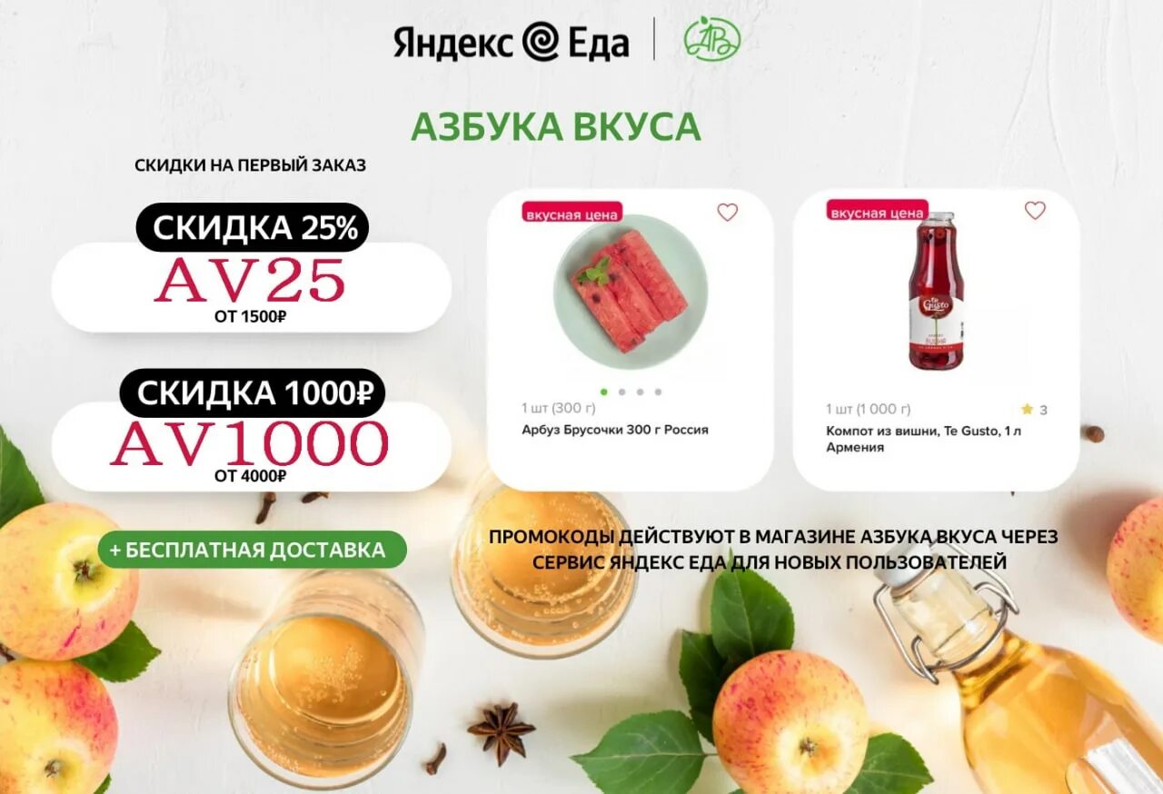 Промокод Азбука вкуса. Азбука вкуса доставка. Промокоды на доставку продуктов. Азбука доставка продуктов дом