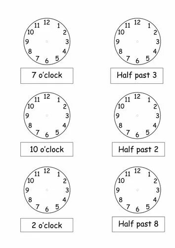 Match the o clock. Time o Clock half past задания. Time Worksheets. Telling the time Worksheets for Kids half Quarter. Worksheets Clock half past Quarter to Quarter past.
