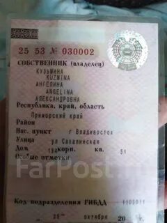 Без птс владивосток