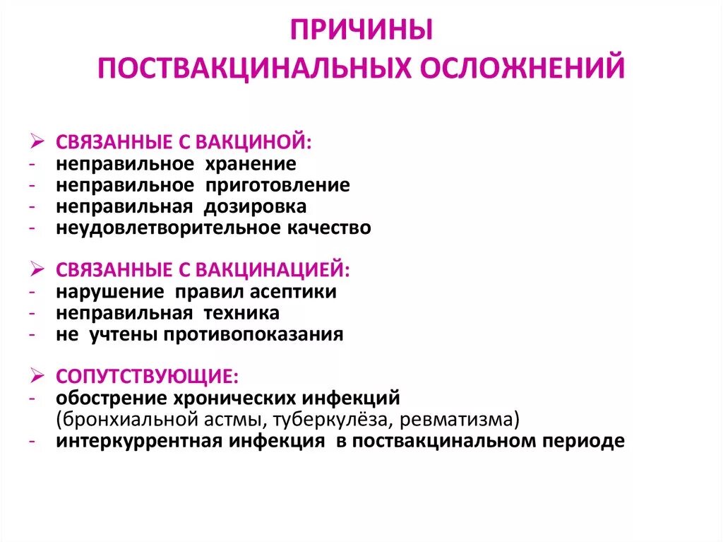 Последовательность вакцин. Осложнения после прививок классификация. Причины поствакцинальных осложнений. Реакции на прививки и постпрививочные осложнения. Причина развития поствакцинальных осложнений.