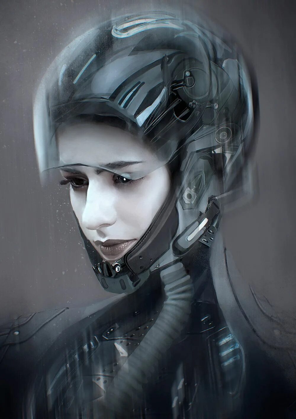 Future girl. Фалько киберпанк. Cyberpunk Art девушки киборги. Мартиназ персонаж киберпанк. Футуристический портрет.